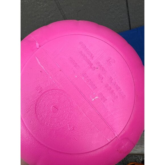 Bright Pink Pumpkin Halloween Candy Bucket With Handle Trick or Treat - Picture 6 of 6